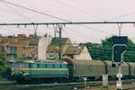 On 19 September 2004 NMBS 2218 hauls a steel train through Gent Sint-Pieters.