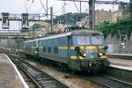 On 13 September 1999 SNCB 2304 hauls a sister engine through Liége Guillemins toward Kinkempois yard.