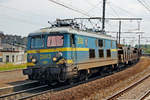 NMBS 2503 hauls a steel train through Antwerpen-Dam on 18 May 2003.