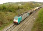 NMBS locomotive 2823 with a freighttrain.