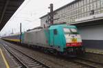 On a rainy 21 september 2023 IC-Benelux with 2803 enters Bruxelles-Midi.