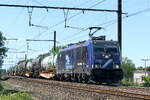 The Lineas/Train Charter 186 291 with the daily BASF shuttle from BASF Antwerpen to BASF Ludwigshafen. Build in 2012 by Bombardier with construction N� 34840. Line 27A at Antwerp Airport. 06-07-2026