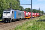 The Lineas 186 294 with the daily BASF shuttle from BASF Ludwigshafen to BASF Antwerpen.