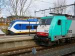 Rotterdam central station where NMBS meets NS.