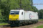 Euro Cargo Rail E 186 168-1 på väg till hamnen i Antwerpen. Linje 27A vid Antwerpen flygplats. 23-06-2026