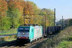 The Lineas 186 349 on route to the port of Antwerp.