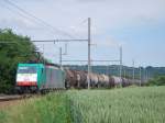 Freight train from Germany to Belgium in Warsage, June 2010.