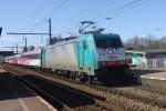 CoBRa 2839 with the two-hourly IC Antwerpen-Rotterdam-The Hague at Antwerpen Noorderdokken on 20 April 2013.
