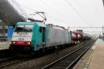 CoBRa 2830 has arrived at Breda on 14 February 2014. The loco will run round and leave an hour later.