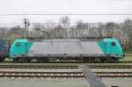 Rail Feeding 4401 leaves a drizzly Roosendaal on 9 January 2016.