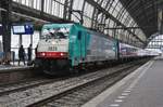 On 4 July 2012 CoBRa 2825 stands ready for departure to Bruxelles-Midi at Amsterdam Centraal.