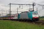 CoBRa 2806 hauls an IC-Benelux throguh Antwerpen-Noorderdokken on 21 May 2014.