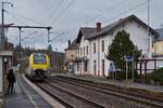 SNCB AM08 534is entering into the station of Wilwerwiltz on December 2nd, 2020.