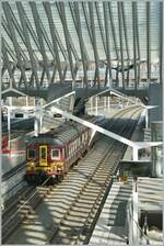 The SNCB NMBS AM70A N° 598 in the Liège Guillemins Station.