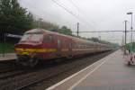 Antwerpen-Zuid paid host to bad weather, rain and NMBS 837 on 30 May 2013.