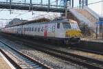 NMBS 832 stands at Roosendaal with an L-Trein to Antwerpen on 23 February 2025 -due to a railway strike in Belgium however, this EMU will jnot go further than Essen.
