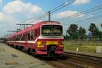NMBS 913 calls at Antwerpen-Noorderdokken on 29 August 2013.