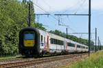 The NMBS 556 on route fromNMBS Class MS96 (MR96/EMU96) : Between 1996 and 2000 120 of these EMU (Electric Multi Unit) where build by Bombardier Brugge. Numbers: 441 to 490 and 501 to 570. Number of Carriages: 3. Length: 79,20m Number of seats: 213. M ...