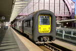 The NMBS 471 as IC to Kortrijk Via Gent Sint-Pieters at platform 3, level +1 at Antwerpen Centraal. NMBS Class MS96 (MR96/EMU96) : A total of 120 of these EMU (Electric Multi Unit) where build between 1996 and 2000 by Bombardier Brugge. Numbers: 441 to 490 and 501 to 570. Number of Carriages: 3. Length: 79,20m Number of seats: 213. Max speed: 160km/h. Power supply: numbers 441 to 490: 3000V and 25kV , numbers 501 to 570: 3000V. Nickname: Danish Nose. Antwerpen Centraal. 24-10-2026