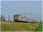 AM City Rail 995 is running through Hansbeke on April 10th, 2009.