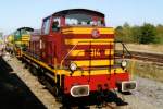 Shot from a passing train was CFL 914 in Mariembourg on 26 September 2009.