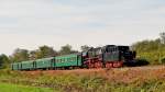 . 50 3696-7 is hauling a heritage train on the CFV3V (Chemin de Fer  Vapeur des trois Valles) near Vierves-sur-Viroin on September 28th, 2014.