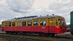 . The heritage railcar 4608 photographed in Mariembourg on September 27th, 2014.
