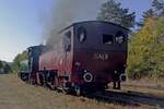 SA01 prepares herself with a sister engine for the return lap at Treignes during the CFV3V Weekend a Vapeur on 21 September 2019. SA stands for SAFEA, one of the erstwhile many coal mines in Belgium. Each coal mine of real importance had at least one ...