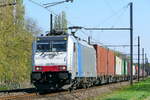 Lineas 186 506 Bombardier Traxx with the Wien to Antwerpen shuttle. 09-04-2025