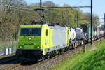 Medway 186 112 Bombardier Traxx at Mortsel. 07-04-2025 Medway 186 112 Bombardier Traxx at Mortsel. 07-04-2025