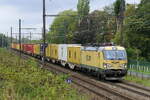 The Medway Belgium 7193 002, named: Febe, on route with a MSC container train out of the port of Antwerp.