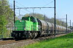 Railtraxx 6475 (MaK 6400) with the Zinc ore shuttle from Budel to Antwerpen.