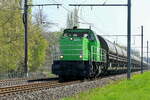 Railtraxx 6481 MaK6400 with the Zinc ore shuttle from Budel to Antwerpen. 09-04-2025