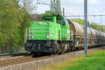 Railtraxx 6475 MaK6400 with the Zinc ore shuttle from Budel to Antwerpen. 14-04-2025