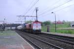 Blueshift! CrossRail 6311 passes Antwerpen-Noorderdokken on 30 May 2013. The weather conditions made the picture a bit more blue than usual... Since Crossrail is mostly in Swiss hands, I categorise this engine in  Switzerland/Private Cargo Companies/Crossrail .
