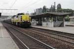 SNCB 7866 with a zinc ore train speeds through Antwerpen-Noorderdokken on 22 August 2013.