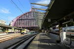 The 185m long, 64m wide and 44m high platform hall of Antwerpen Centraal was build between 1899 and 1905 6m above the street level.