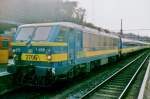 Scanned -and enhanced- picture of NMBS 2706 with Dutch IC-stock at Liége-Guillemins on 13 July 1999, forming the Ardennen-Express to Haarlem. 