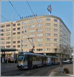 Tram N° 7942 pictured on the Place Bara in Brussels on March 25th, 2012.