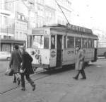 Tram in Verviers some days before its suppression (December 1969)