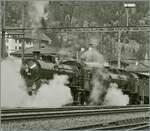 When 'elephants' steam. The journey of the two C 5/6 trains 2978 and 2969 over the Gotthard was a very special experience. 

Göschenen, October 21, 2017