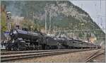 The two C 5/6 locomotives 2978 and 2969 are on their way from Bellinzona to Bellinzona. The steam train is being re-formed in Göschenen for the onward journey through the Gotthard Tunnel. The two steam locomotives were photographed before the SB ...