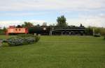 CN steam locomotive 4-8-4 6218 and carboose 76218 on 3.10.2009 at Fort Erie.