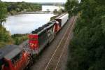 SD40-2 6200 on 30.09.2009 at Bayview Junction near Hamilton.