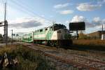 Local passenger train Go Transit F59PH 551 towards Georgetown on 5.10.2009 at Torbram Road. 
