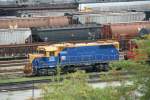 GEXR Goderich & Exeter Railroad GP38 3856 (former Gulf Mobile & Ohio (GMO 720) on 3.10.2009 at Hamilton CN yard. 

