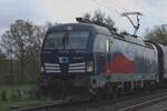 CD Cargo 383 001 waves the Czech flag near Salzbergen on 20 April 2024.