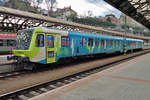 Arriva Vlaky 845 001 stands at Praha hl.n.