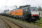 Tank train with AWT 189 151 stands in Hranice nad Morave on 28 May 2015.
