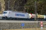 Metrans 386 029 passes Usti-nad-Labem on 6 April 2017.